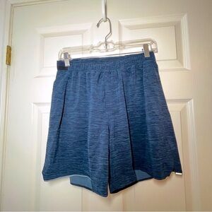 Lululemon Athletica Blue Surge Athletic Lined Shorts Size Medium